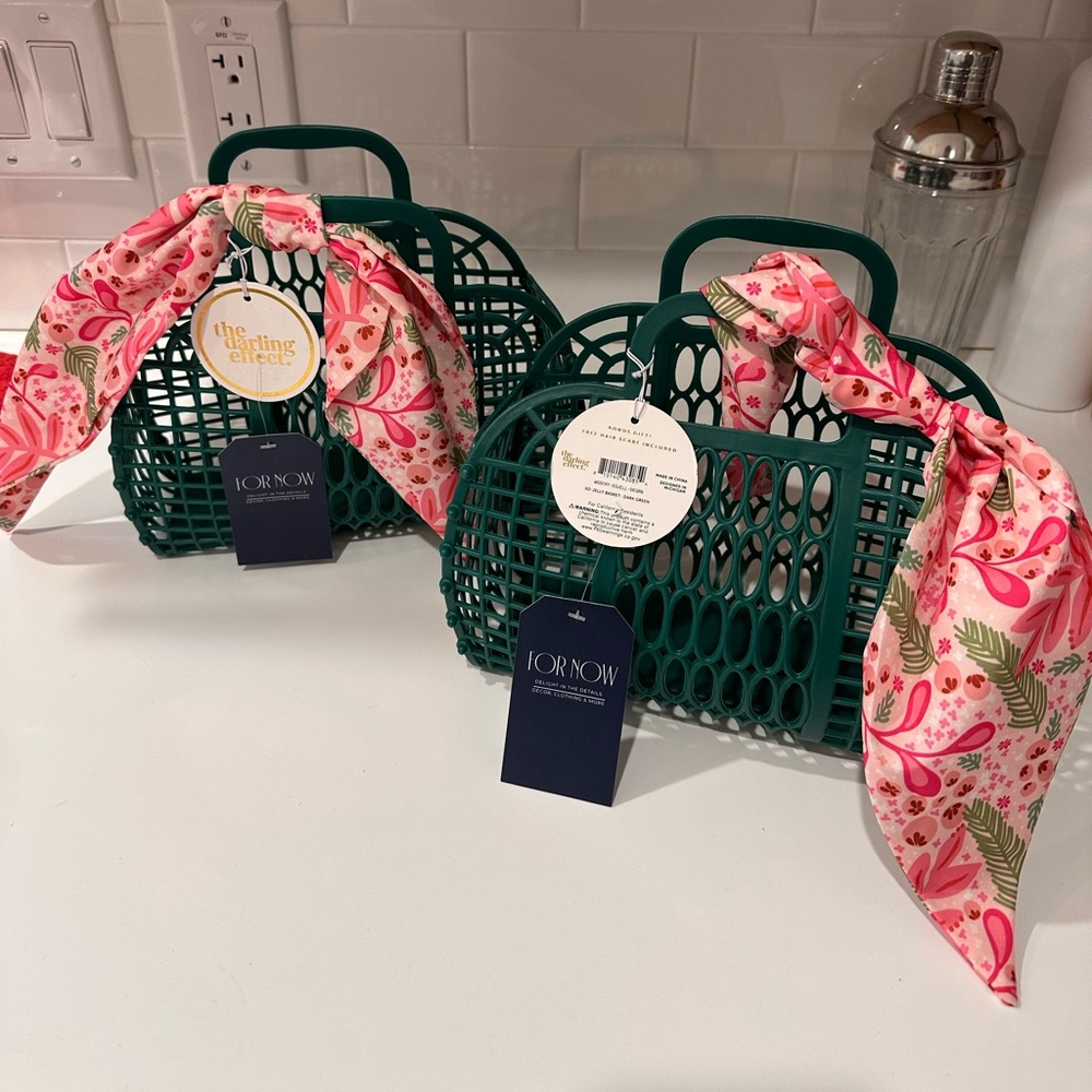 The Darling Effect So Jelly Baskets Set of 2 NWT